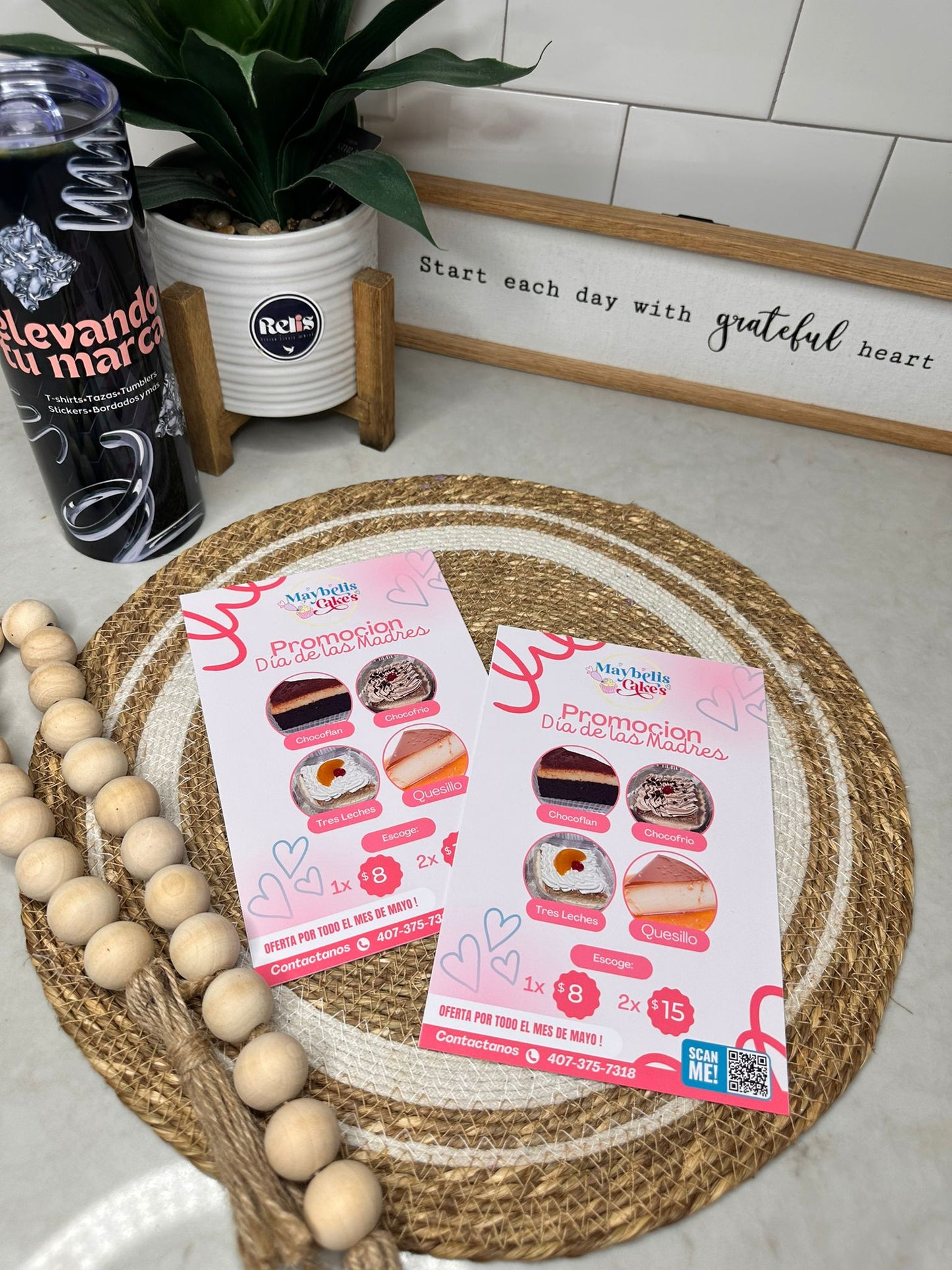 Flyers impresos - una cara 4''x6 ''in